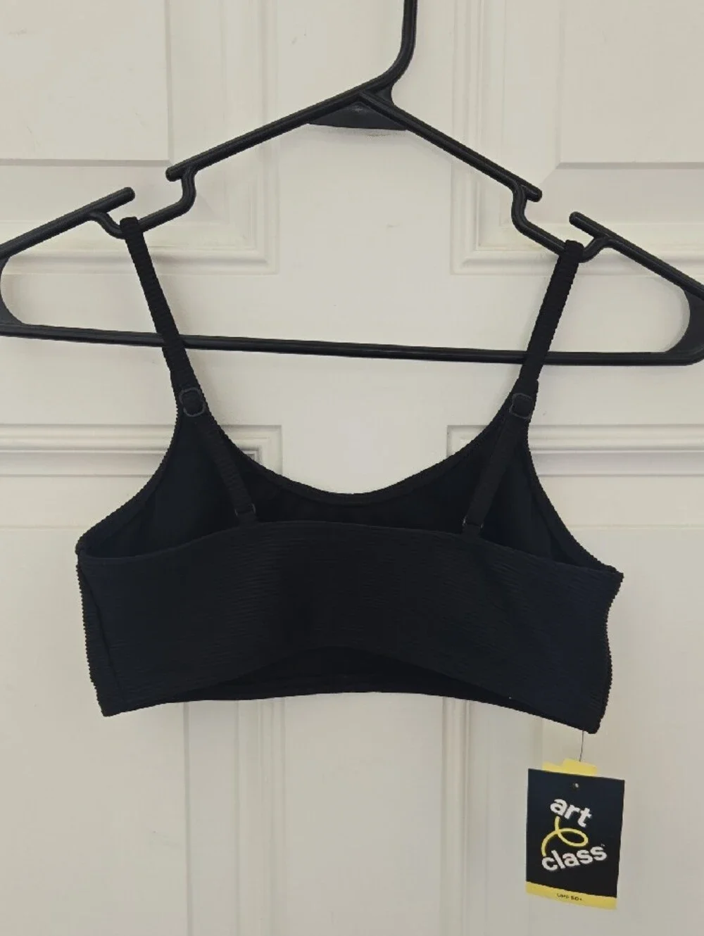art class Black Girls' Swim Bikini Top with Adjustable Straps